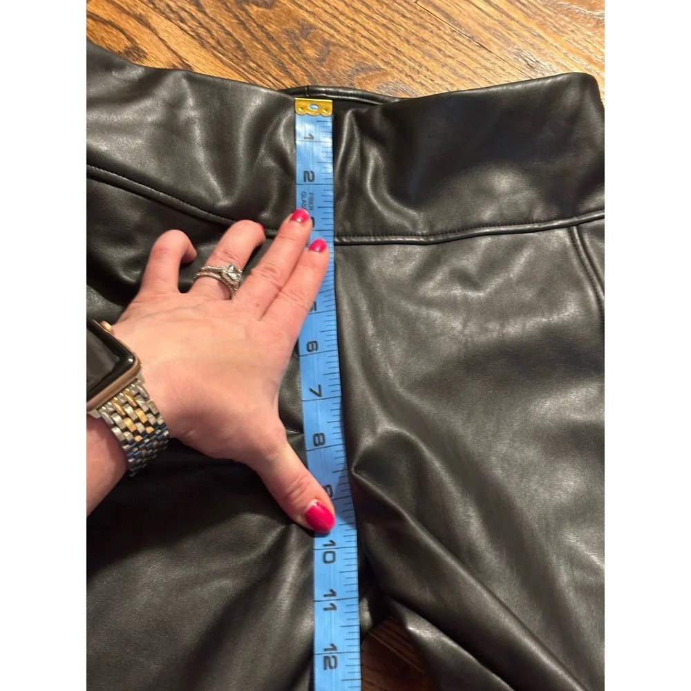 Wolford‎ | Edie Forming Leggings Black Vegan Leather Sz 10